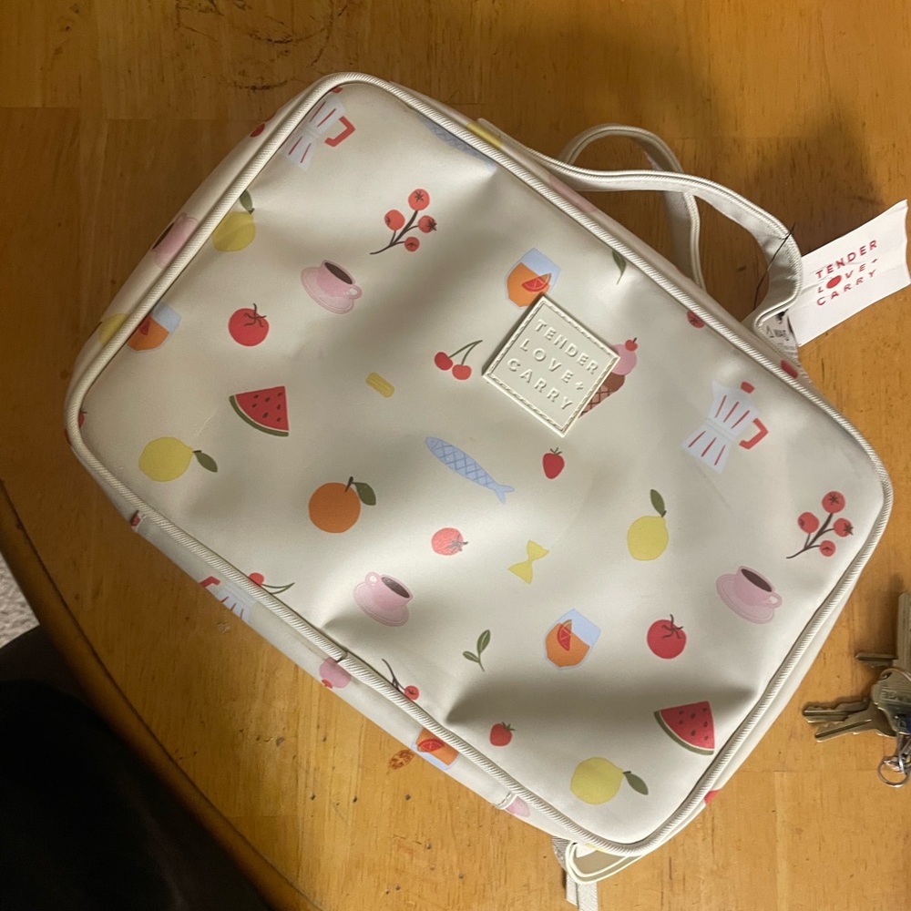 Tender Love Carry Cream Patterned Bag